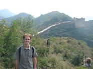 Randy Telfer '12 at the Jinshanling site of the Great Wall of China in Beijing
